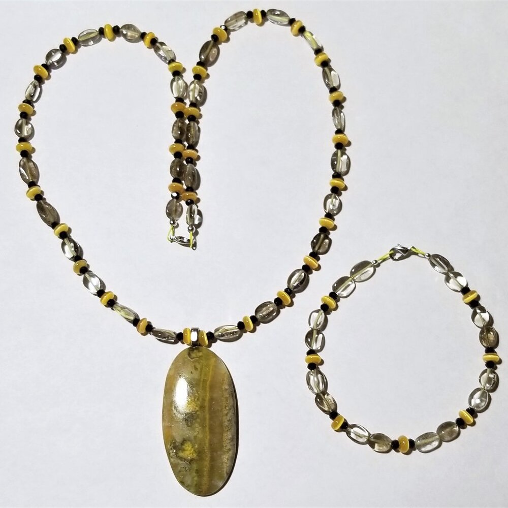 Jasper and Quartz Set
